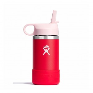 Hydro Flask 12 oz Kids Wide Mouth w/ Straw Cap Goji | 97628LYUN