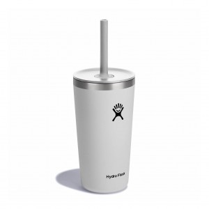 Hydro Flask 20 oz All Around™ Tumbler with Straw Lid Bianche | 65189UPNG