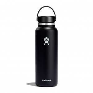 Hydro Flask 20 oz Larghe Mouth Nere | 40293GPYK