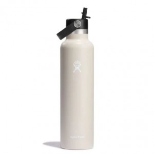 Hydro Flask 24 oz Standard Mouth with Flex Straw Cap Oat | 32971MNZW