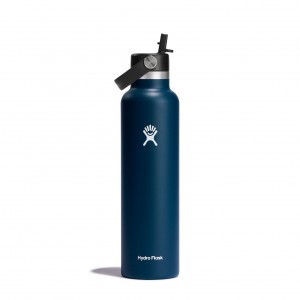 Hydro Flask 24 oz Standard Mouth with Flex Straw Cap Indaco | 63418PCFR