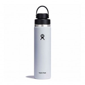 Hydro Flask 24 oz Wide Mouth with Flex Chug Cap Bianche | 29531KCQE