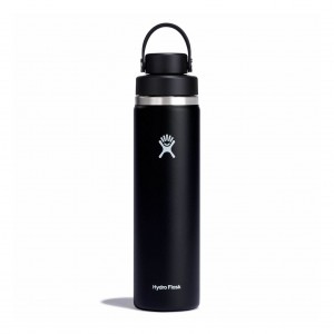 Hydro Flask 24 oz Wide Mouth with Flex Chug Cap Nere | 37205UPXB