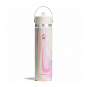 Hydro Flask 24 oz Wide Mouth with Flex Straw Cap Sugar Crush | 16435UNIT