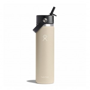 Hydro Flask 24 oz Wide Mouth with Flex Straw Cap Oat | 83516NORZ