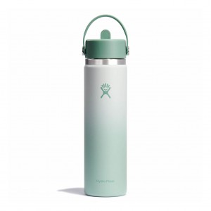 Hydro Flask 24 oz Wide Mouth with Flex Straw Cap Matcha Ombre | 28613RYLI
