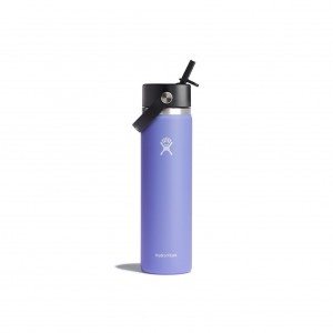 Hydro Flask 24 oz Wide Mouth with Flex Straw Cap Lupine | 72849ZCSQ