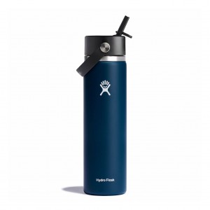 Hydro Flask 24 oz Wide Mouth with Flex Straw Cap Indaco | 92781FWOJ