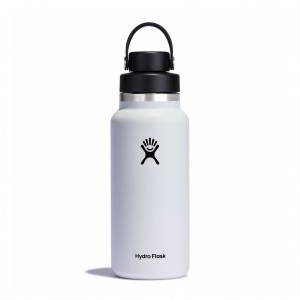 Hydro Flask 32 oz Wide Mouth with Flex Chug Cap Bianche | 61395XWCZ
