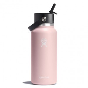 Hydro Flask 32 oz Wide Mouth with Flex Straw Cap Trillium | 74319CENU