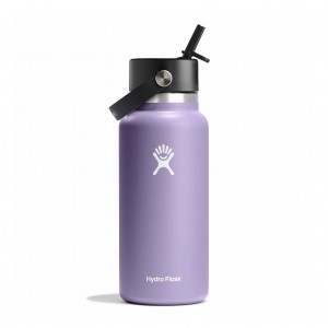 Hydro Flask 32 oz Wide Mouth with Flex Straw Cap Moonshadow | 32806RNUC
