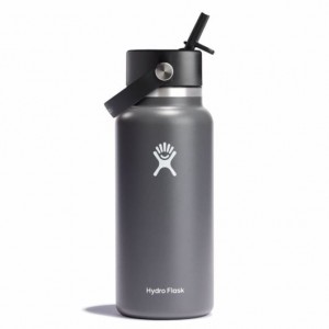 Hydro Flask 32 oz Wide Mouth with Flex Straw Cap Stone | 13657JGOM