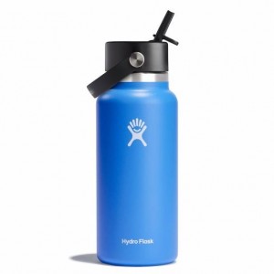 Hydro Flask 32 oz Wide Mouth with Flex Straw Cap Cascade | 43097QHLW