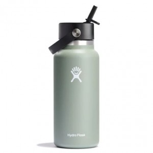 Hydro Flask 32 oz Wide Mouth with Flex Straw Cap Agave | 12978CEIY