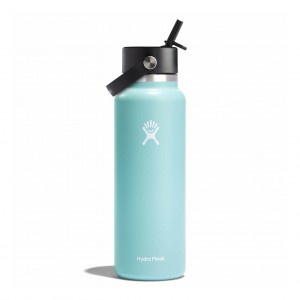 Hydro Flask 40 oz Wide Mouth with Flex Straw Cap Dew | 47395HCAO