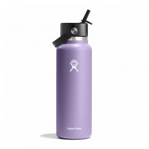 Hydro Flask 40 oz Wide Mouth with Flex Straw Cap Moonshadow | 82541LSOC