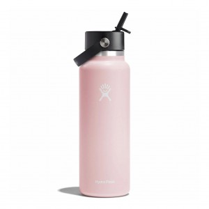 Hydro Flask 40 oz Wide Mouth with Flex Straw Cap Trillium | 75842KZDJ