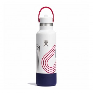 Hydro Flask USA 21 oz Standard Mouth with Flex Straw Cap | 26917YXRS